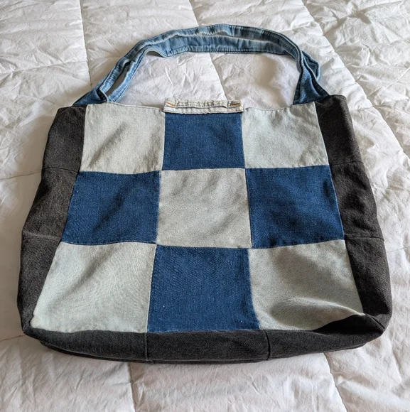 Handmade Patchwork Tote Bag - Picture 2 of 6
